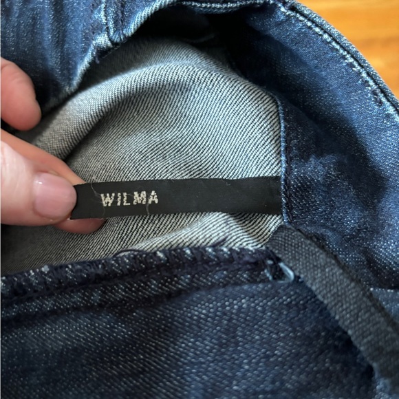 BUFFALO by David Bitton Wilma stretch mid rise wide leg,dark blue wash. Size 28 - Picture 8 of 10